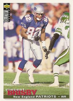 Vincent Brisby New England Patriots 1995 Upper Deck Collector's Choice #54